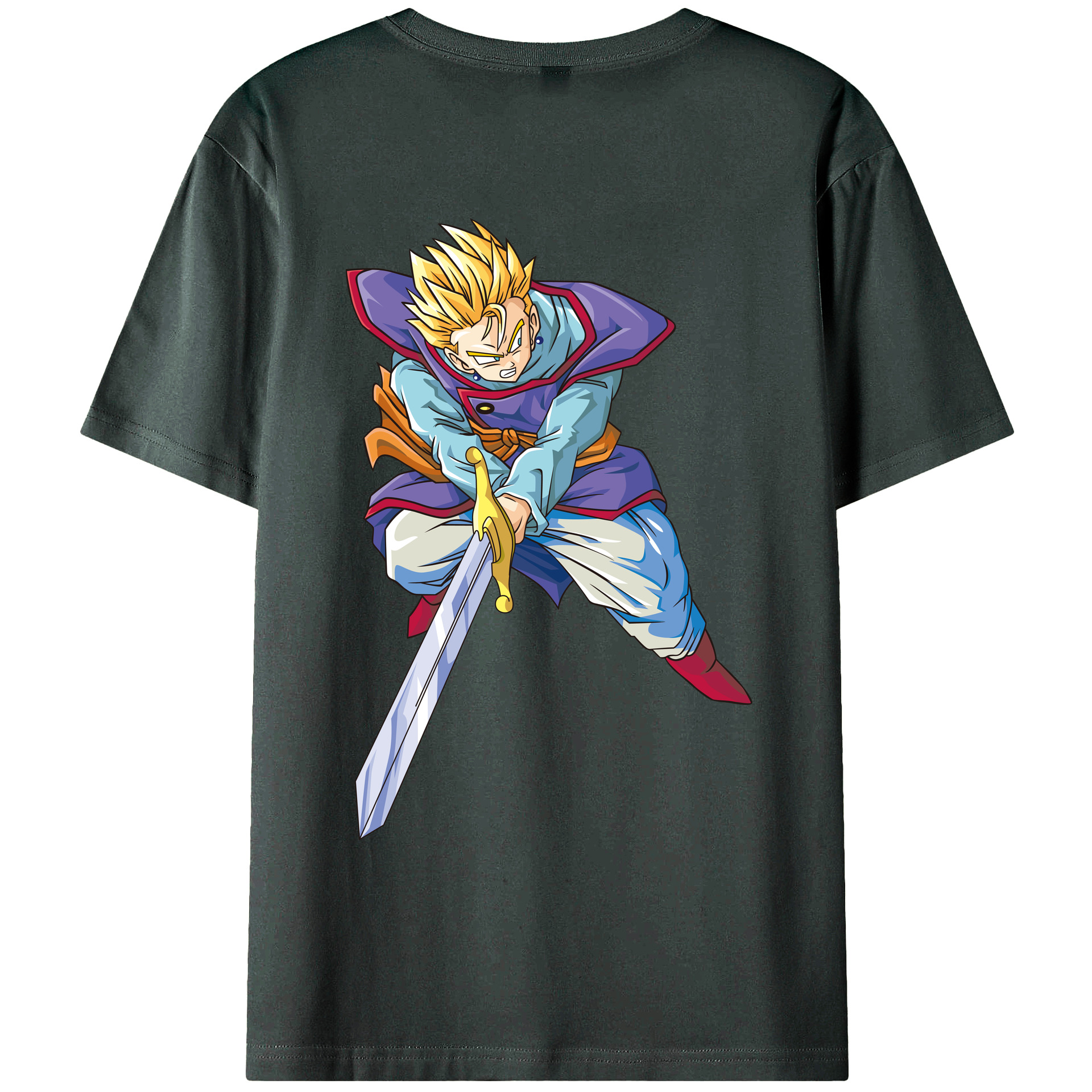 （画像用） ドラゴンボール DRAGON BALL 綿100％ メンズ半袖Tシャツ（バックプリント） 通気性